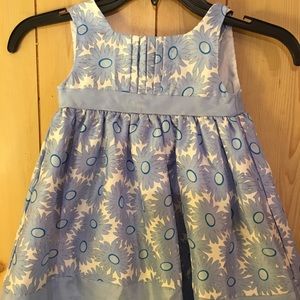 Blue flowered dress size 24 months